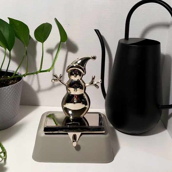 Snowman - stocking hanger - 437 - Picture 1 of 5